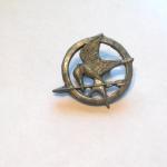 Silver Mocking Jay Pin - Hunger Games - Handmade